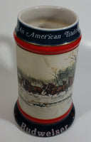 1990 Budweiser Holiday Stein Collection An American Tradition Ceramic Beer Stein By Artist Susan Sampson - Handcrafted in Brazil by Ceramarte