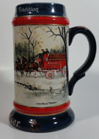 1990 Budweiser Holiday Stein Collection An American Tradition Ceramic Beer Stein By Artist Susan Sampson - Handcrafted in Brazil by Ceramarte