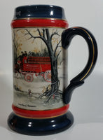 1990 Budweiser Holiday Stein Collection An American Tradition Ceramic Beer Stein By Artist Susan Sampson - Handcrafted in Brazil by Ceramarte