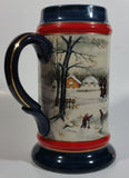 1990 Budweiser Holiday Stein Collection An American Tradition Ceramic Beer Stein By Artist Susan Sampson - Handcrafted in Brazil by Ceramarte