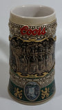 ﻿1990 Ceramarte Coors Brewing Company 1935 Print Advertisement Hand Painted Ceramic Beer Stein Made in Brazil