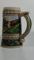 ﻿1990 Ceramarte Coors Brewing Company 1935 Print Advertisement Hand Painted Ceramic Beer Stein Made in Brazil