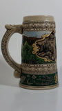 ﻿1990 Ceramarte Coors Brewing Company 1935 Print Advertisement Hand Painted Ceramic Beer Stein Made in Brazil