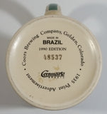 ﻿1990 Ceramarte Coors Brewing Company 1935 Print Advertisement Hand Painted Ceramic Beer Stein Made in Brazil