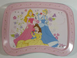 Disney Princess Rapunzel, Belle, Cinderella Light Pink Folding Metal Lunch TV Tray TV Collectible