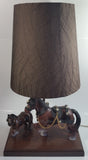 Vintage Gilbert Products Clydesdale Horse 19" Tall Table Lamp Light
