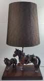 Vintage Gilbert Products Clydesdale Horse 19" Tall Table Lamp Light