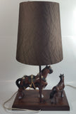 Vintage Gilbert Products Clydesdale Horse 19" Tall Table Lamp Light