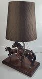 Vintage Gilbert Products Clydesdale Horse 19" Tall Table Lamp Light