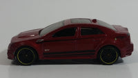 2013 Hot Wheels HW Showroom Asphalt Assault '09 Cadillac CTS-V Metallic Maroon Die Cast Toy Luxury Car Vehicle