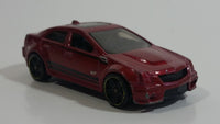 2013 Hot Wheels HW Showroom Asphalt Assault '09 Cadillac CTS-V Metallic Maroon Die Cast Toy Luxury Car Vehicle