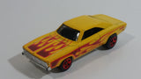 2016 Hot Wheels HW Flames '69 Dodge Charger Yellow Die Cast Toy Muscle Car Vehicle