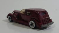 1983 Hot Wheels '35 Classic Caddy Cadillac Maroon Die Cast Toy Car Vehicle