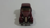 1983 Hot Wheels '35 Classic Caddy Cadillac Maroon Die Cast Toy Car Vehicle