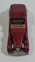 1983 Hot Wheels '35 Classic Caddy Cadillac Maroon Die Cast Toy Car Vehicle