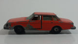 Extremely Rare HTF Vintage 1970s Yatming Volvo 244 DL No. 1058 Orange Die Cast Toy Car Vehicle with Opening Doors - Hong Kong