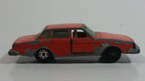 Extremely Rare HTF Vintage 1970s Yatming Volvo 244 DL No. 1058 Orange Die Cast Toy Car Vehicle with Opening Doors - Hong Kong