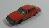 Extremely Rare HTF Vintage 1970s Yatming Volvo 244 DL No. 1058 Orange Die Cast Toy Car Vehicle with Opening Doors - Hong Kong