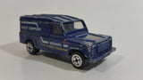 Vintage 1984 Corgi Land Rover Duckhams Race Support Dark Blue Die Cast Toy Car Vehicle