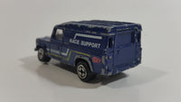 Vintage 1984 Corgi Land Rover Duckhams Race Support Dark Blue Die Cast Toy Car Vehicle