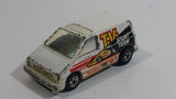 1986 Hot Wheels Flip Outs Vaultin' Van Ford Aerostar White Die Cast Toy Car Vehicle - Hong Kong