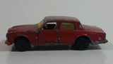 Vintage 1979 Lesney Matchbox Superfast No. 39 Rolls Royce Silver Shadow II Dark Red Die Cast Toy Car Vehicle with Opening Doors