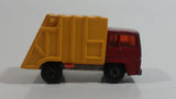 Vintage 1979 Lesney Matchbox Superfast Colectomatic Refuse Truck No. 36 Red Yellow Garbage Pickup Die Cast Toy Car Vehicle with Sliding Compactor