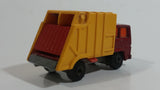 Vintage 1979 Lesney Matchbox Superfast Colectomatic Refuse Truck No. 36 Red Yellow Garbage Pickup Die Cast Toy Car Vehicle with Sliding Compactor