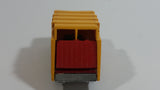 Vintage 1979 Lesney Matchbox Superfast Colectomatic Refuse Truck No. 36 Red Yellow Garbage Pickup Die Cast Toy Car Vehicle with Sliding Compactor