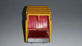 Vintage 1979 Lesney Matchbox Superfast Colectomatic Refuse Truck No. 36 Red Yellow Garbage Pickup Die Cast Toy Car Vehicle with Sliding Compactor