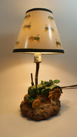 1999 John Deere Green Resin Tractor 12" Tall Table Lamp Light