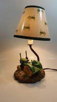 1999 John Deere Green Resin Tractor 12" Tall Table Lamp Light