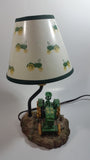 1999 John Deere Green Resin Tractor 12" Tall Table Lamp Light