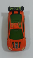 2012 Hot Wheels Asphalt Assault Neon Orange Die Cast Toy Car Vehicle - McDonald's Happy Meal 7/8