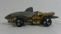 2007 Hot Wheels Street Beasts Sharkruiser Flat Grey Die Cast Toy Car Shark Shaped Vehicle - 3SP