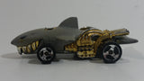 2007 Hot Wheels Street Beasts Sharkruiser Flat Grey Die Cast Toy Car Shark Shaped Vehicle - 3SP