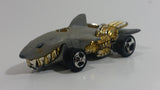 2007 Hot Wheels Street Beasts Sharkruiser Flat Grey Die Cast Toy Car Shark Shaped Vehicle - 3SP