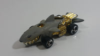 2007 Hot Wheels Street Beasts Sharkruiser Flat Grey Die Cast Toy Car Shark Shaped Vehicle - 3SP