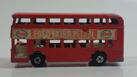 Vintage Lesney Matchbox Series No. 74 Daimler Bus Double Decker ESSO Extra Petrol Red Die Cast Toy Car Vehicle