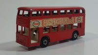 Vintage Lesney Matchbox Series No. 74 Daimler Bus Double Decker ESSO Extra Petrol Red Die Cast Toy Car Vehicle