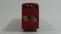 Vintage Lesney Matchbox Series No. 74 Daimler Bus Double Decker ESSO Extra Petrol Red Die Cast Toy Car Vehicle