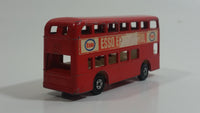 Vintage Lesney Matchbox Series No. 74 Daimler Bus Double Decker ESSO Extra Petrol Red Die Cast Toy Car Vehicle