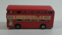 Vintage Lesney Matchbox Series No. 74 Daimler Bus Double Decker ESSO Extra Petrol Red Die Cast Toy Car Vehicle