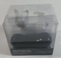 Torre & Tagus Black Hot Dog and White Dog Ceramic Salt & Pepper Shaker Set New in Package