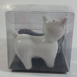 Torre & Tagus Black Hot Dog and White Dog Ceramic Salt & Pepper Shaker Set New in Package