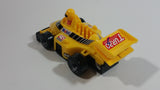 Regal Greetings and Gifts No. 8048 Plastic Yellow Formula-1 Race Car #7 "Mobil" 7 In 1 Organiser New in Box