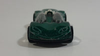 1999 Hot Wheels Double Cross Metalflake Dark Green Die Cast Toy Car Vehicle McDonald's Happy Meal 9/16