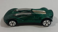 1999 Hot Wheels Double Cross Metalflake Dark Green Die Cast Toy Car Vehicle McDonald's Happy Meal 9/16