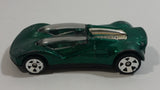 1999 Hot Wheels Double Cross Metalflake Dark Green Die Cast Toy Car Vehicle McDonald's Happy Meal 9/16