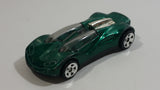 1999 Hot Wheels Double Cross Metalflake Dark Green Die Cast Toy Car Vehicle McDonald's Happy Meal 9/16